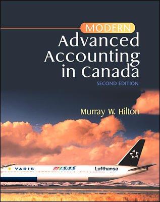 modern advanced accounting in canada 2nd edition murray w. hilton 0075607948, 978-0075607946