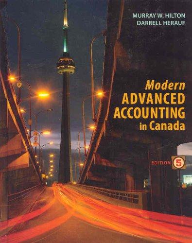 modern advanced accounting in canada 5th edition murray hilton, heraufs 0070971110, 978-0070971110