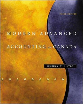 modern advanced accounting in canada 3rd edition murray hilton 0070893969, 978-0070893962