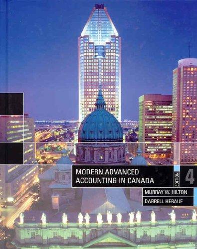modern advanced accounting in canada 4th edition murray hilton 0070930376, 978-0070930377