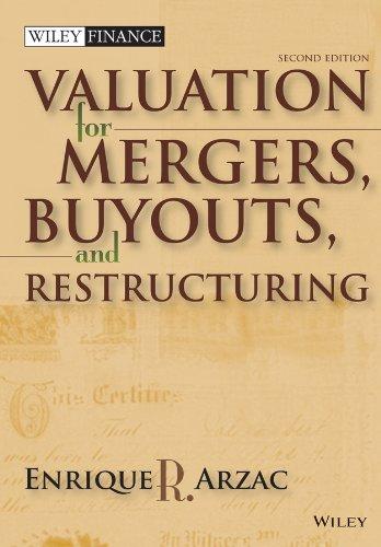 Valuation Mergers Buyouts And Restructuring
