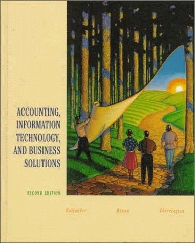 accounting information technology and business solutions 2nd edition anita hollander, eric denna, j. owen