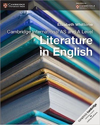Cambridge International AS And A Level Literature In English Coursebook