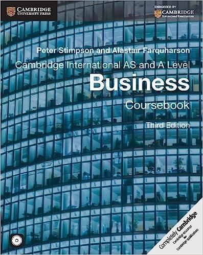 cambridge international as and a level business coursebook 3rd edition peter stimpson, alistair farquharson