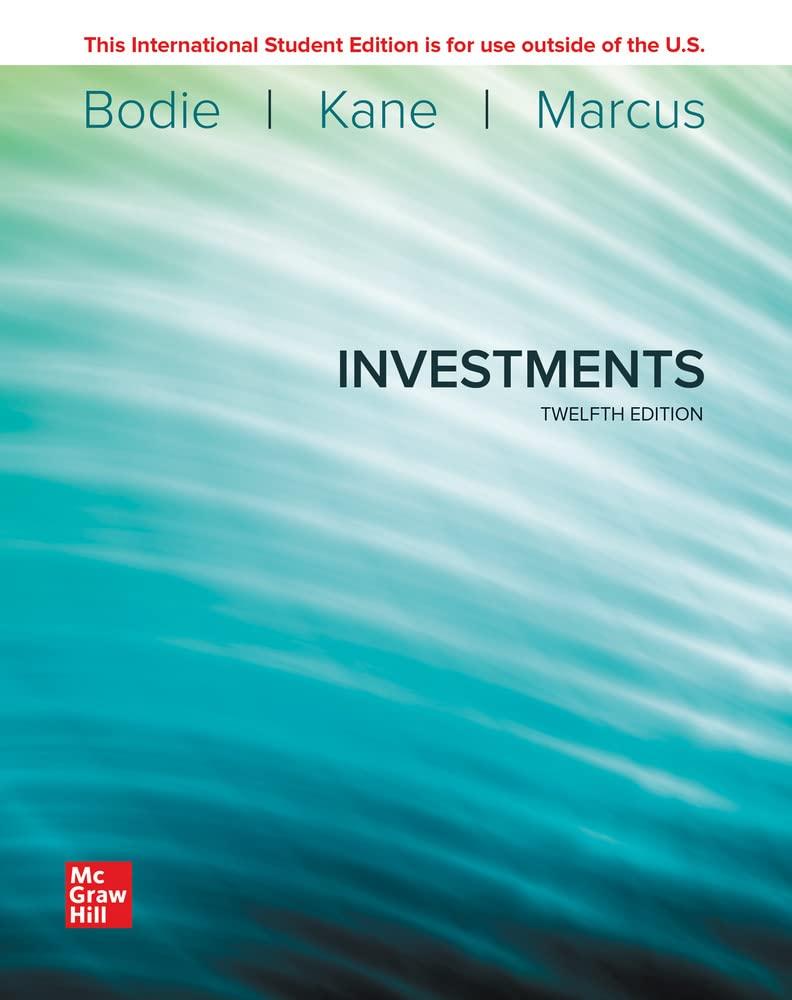ise investments 12th international edition zvi bodie, alex kane, alan marcus 1260571157, 978-1260571158