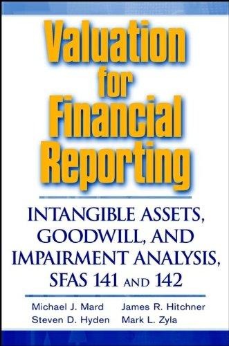 valuation for financial reporting intangible assets goodwill and impairment analysis sfas 141 and 142 1st