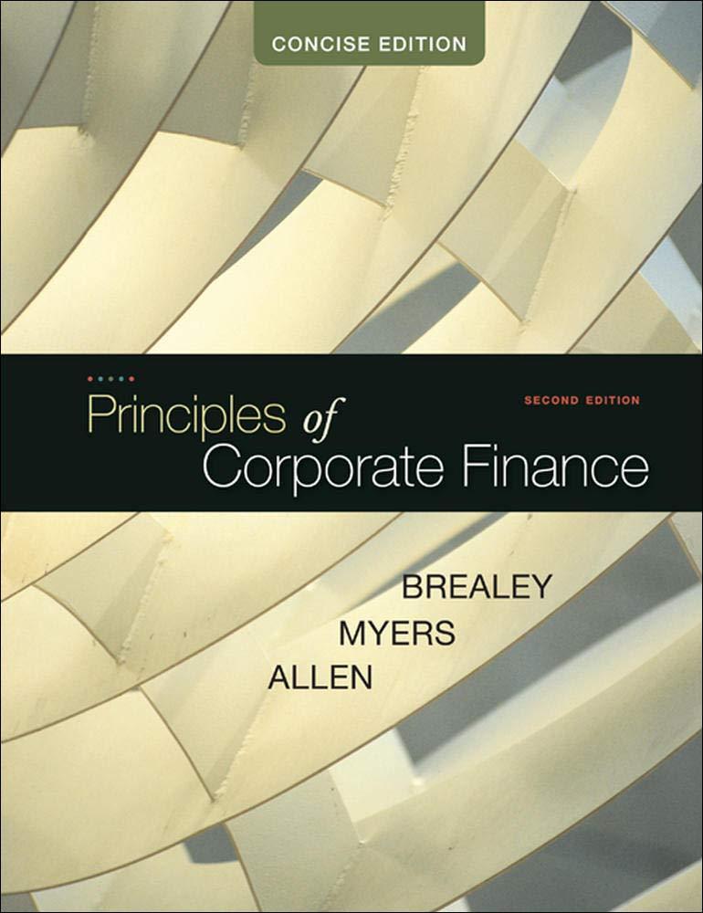 principles of corporate finance 2nd concise edition richard brealey, stewart myers, franklin allen