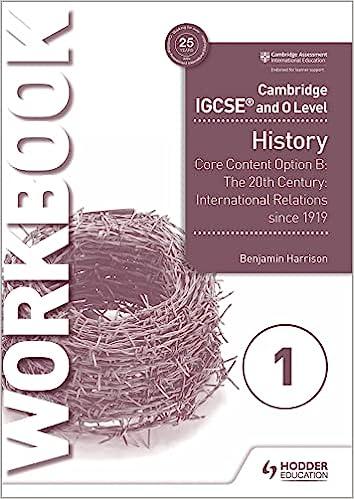 cambridge igcse and o level history workbook 1st edition benjamin harrison 9781510421202