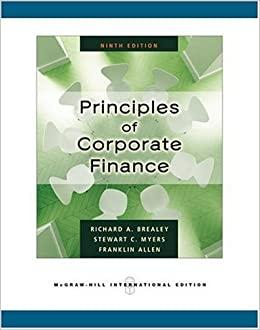 principles of corporate finance 9th international edition richard a. brealey, franklin allen, stewart c.