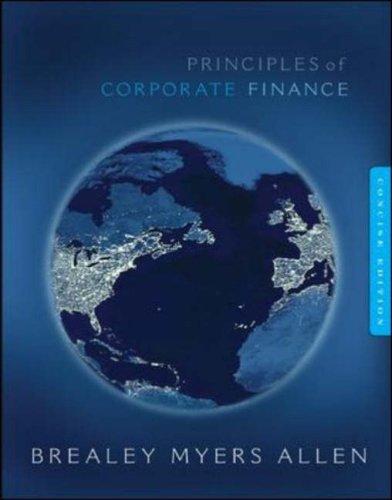 principles of corporate finance 1st  concise edition richard brealey, stewart myers, franklin allen