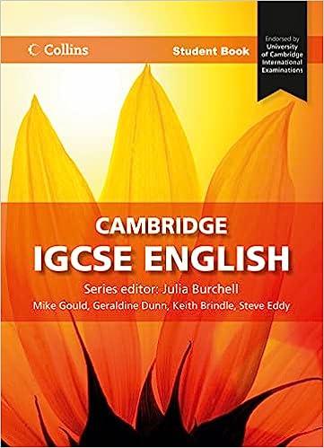 cambridge igcse english. student book 1st edition julia burchell 0007430925, 978-0007430925