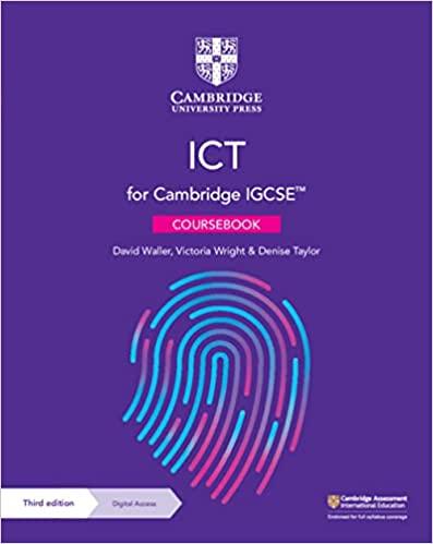 cambridge igcse ict coursebook 3rd edition david waller, victoria wright, denise taylor 1108901093,