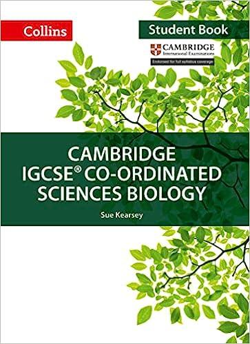 Cambridge IGCSE Co-ordinated Sciences Biology