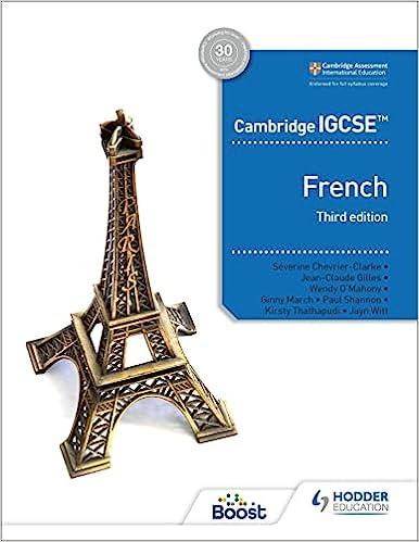 cambridge igcse french student book 3rd edition séverine chevrier-clarke, jean-claude gilles, kirsty