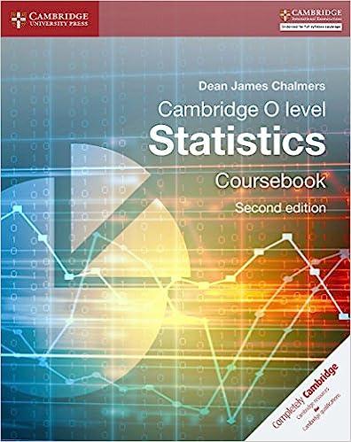 cambridge o level statistics coursebook 2nd edition dean james chalmers 1107577039, 978-1107577039