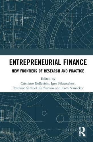 entrepreneurial finance new frontiers of research and practice 1st edition cristiano bellavitis, igor