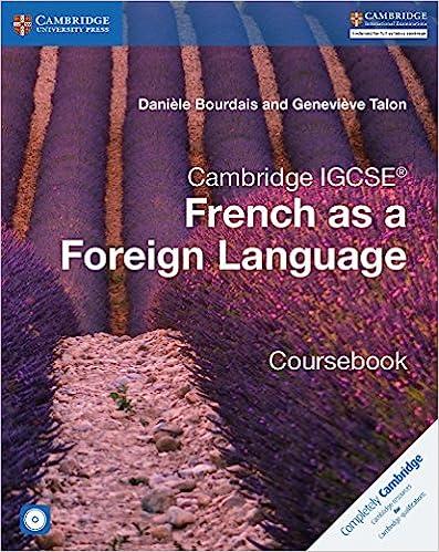 cambridge igcse and o level french as a foreign language coursebook 1st edition danièle bourdais, geneviève