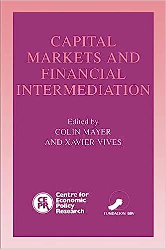 capital markets and financial intermediation 1st edition colin mayer, xavier vives 0521558530, 978-0521558532