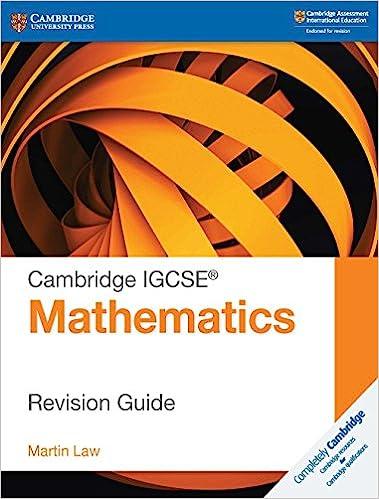 cambridge igcse mathematics revision guide 3rd edition martin law 110843726, 978-1108437264