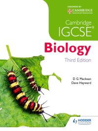 cambridge igcse biology 3rd edition d.g. mackean; dave hayward 147184143x, 9781471841439