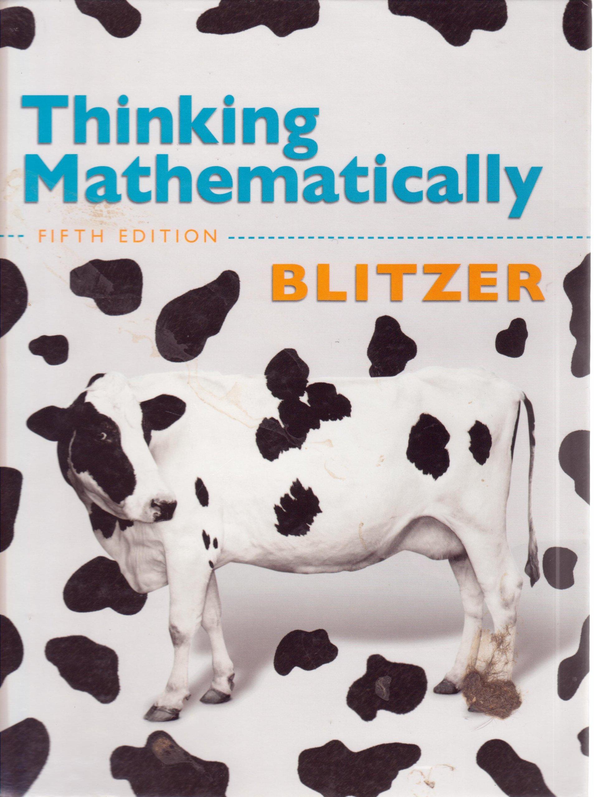 thinking mathematically 5th edition robert blitzer 0131369059, 978-0131369054
