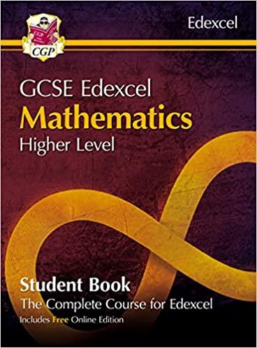gcse maths edexcel student book higher level 1st edition cgp books 1782949585, 978-1782949589