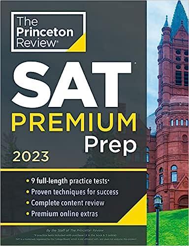 princeton review sat premium prep 2023 1st edition the princeton review 0593450582, 978-0593450581