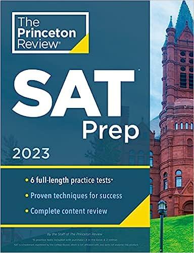 princeton review sat prep 2023 1st edition the princeton review 0593450590, 978-0593450598