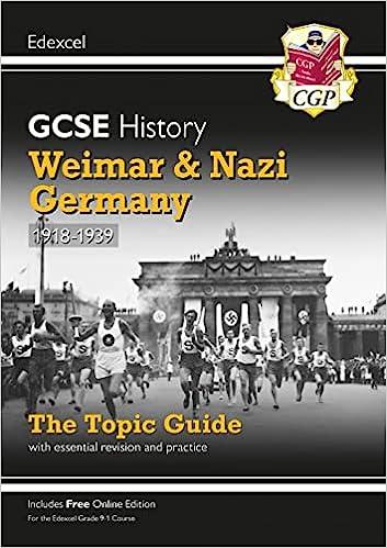 gcse history edexcel topic guide weimar and nazi germany 1st edition cgp books 1789082870, 978-1789082876