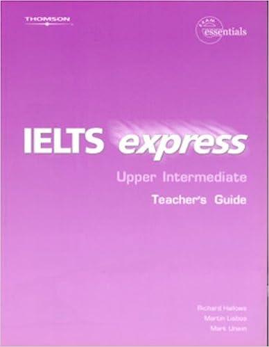 ielts express upper intermediate teacher's guide 1st edition richard hallows; mark unwin; martin lisboa (a