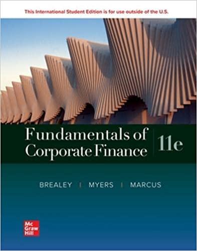 ise fundamentals of corporate finance 11th international edition richard a. brealey, stewart c. myers, alan