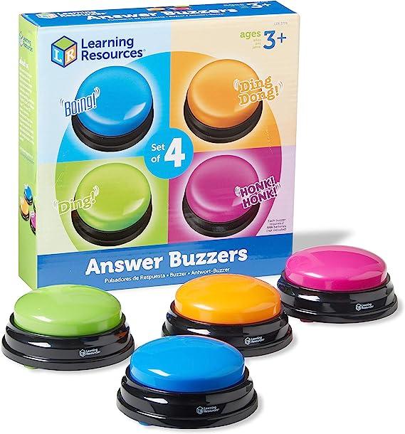 learning resources answer buzzers set of 4  learning resources b004dj51hq