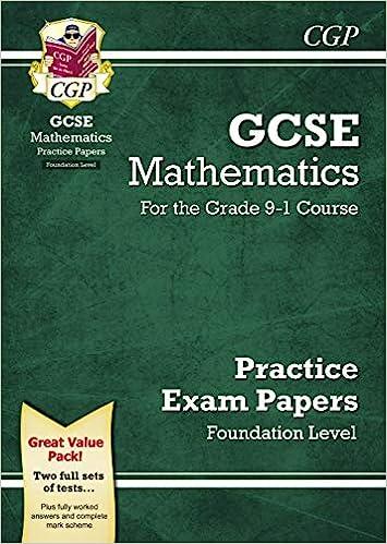 gcse mathematics practice papers for grade 9-1 course 1st edition cgp books 1782946640, 978-1782946649