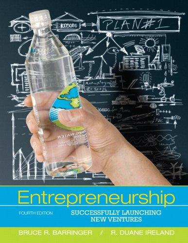 entrepreneurship successfully launching new ventures 4th edition bruce r. barringer, r. duane ireland