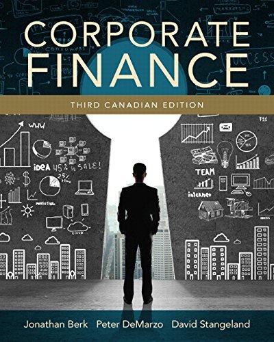 corporate finance 3rd canadian edition jonathan berk, david stangeland, peter m. demarzo, donaldson elvin