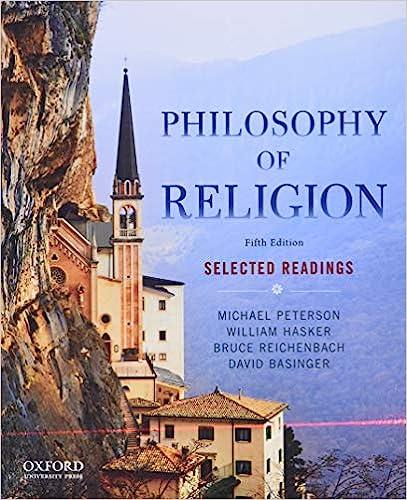 philosophy of religion selected readings 5th edition michael peterson, william hasker, bruce reichenbach,