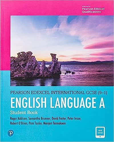 edexcel international gcse 9-1 english language a student book 1st edition pam taylor, roger addison, david