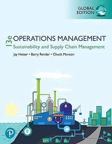 operations management sustainability and supply chain management 13th global edition jay heizer, barry