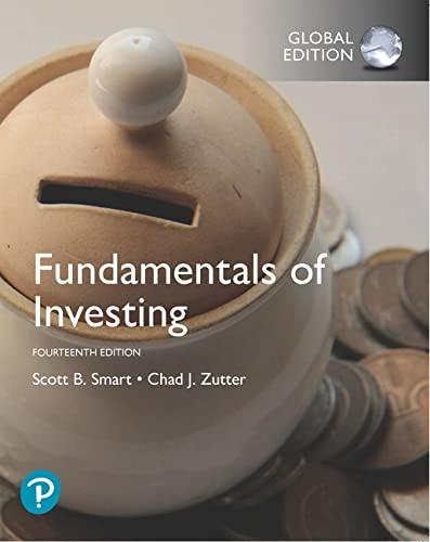 fundamentals of investing 14th global edition lawrence gitman 1292316977, 978-1292316970
