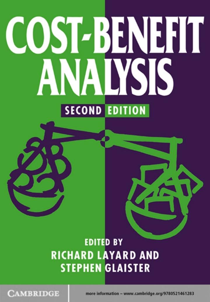 cost benefit analysis 2nd edition richard layard, stephen glaister 0521466741, 9780521466745