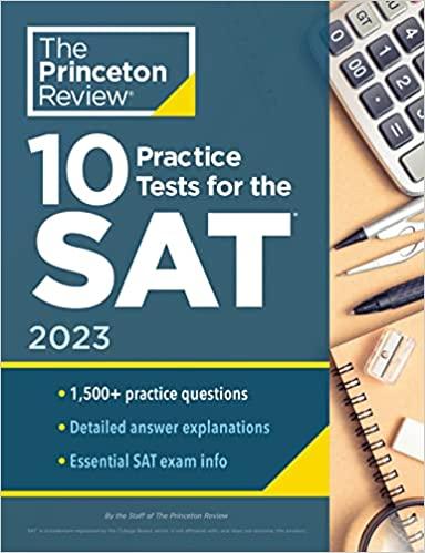 10 practice tests for the sat, 2023 1st edition the princeton review 0593450566, 978-0593450567