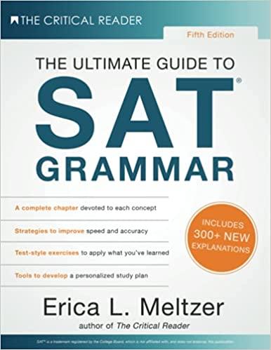 the ultimate guide to sat grammar fifth edition erica lynn meltzer 1733589538, 978-1733589536