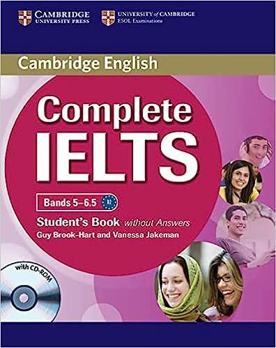 complete ielts bands 5-6.5 student's book without answers with cd-rom 1st edition guy brook-hart, vanessa