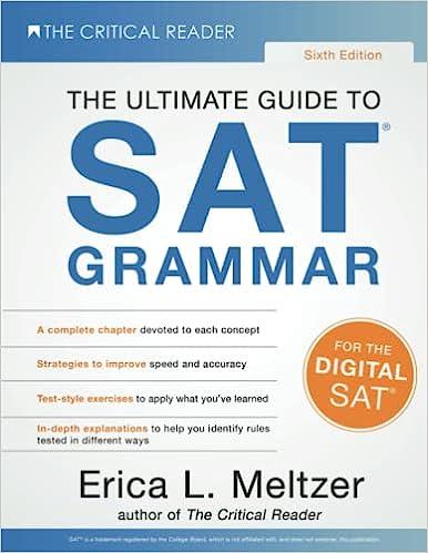 the ultimate guide to sat® grammar 6th edition erica l. meltzer 1733589597, 978-1733589598