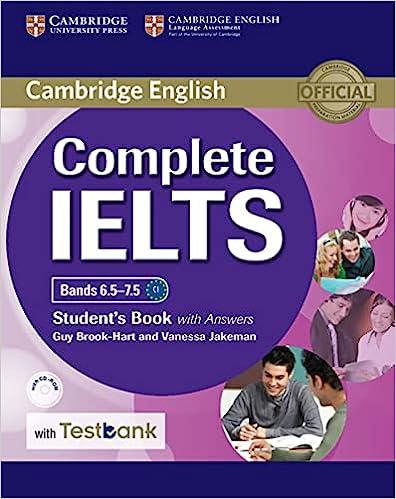 complete ielts. bands 6.5-7.5 c1 student's book with answers with cd-rom with testbank 1st edition guy