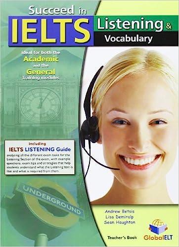 succeed in ielts listening and vocabulary teachers book 1st edition andrew betsis 1904663923, 978-1904663928