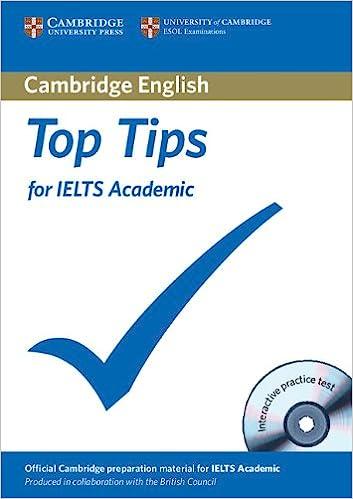 top tips for ielts academic paperback with cd rom 1st edition cambridge esol 9781906438722