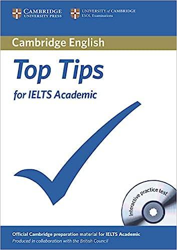 top tips for ielts academic 1st edition cambridge esol 3125398835, 978-3125398832