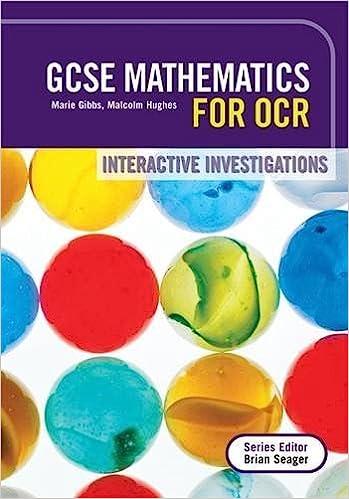gcse mathematics for ocr linear interactive investigations 1st edition howard baxter, mark patmore, michael