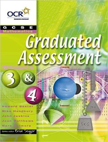 gcse mathematics c for ocr graduated assessment stages 3 and 4 1st edition howard baxter, michael handbury,